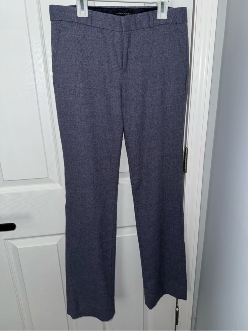 Banana Republic Women’s Logan Herringbone Navy Dress Pants Size 2
